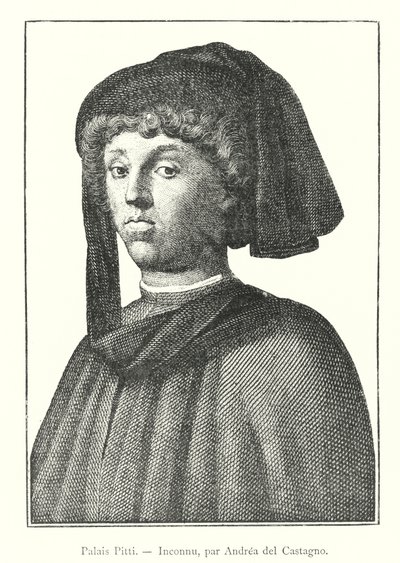 Palais Pitti, Inconnu / Andrea del Castagno (gravür) by Italian School