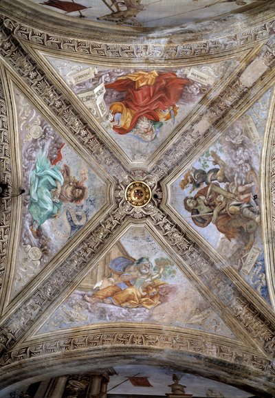 Patrikler Adem, İbrahim, Yakup ve Nuh. 14. yüzyıl, fresk by Italian School