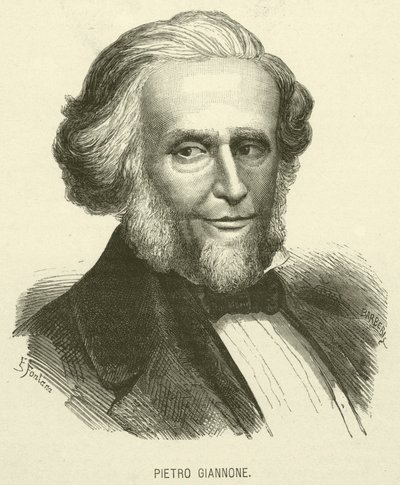 Pietro Giannone (gravür) by Italian School
