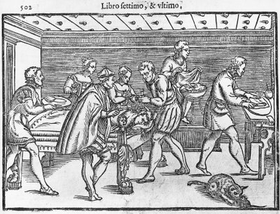 Kafatasının trepanlenmesini gösteren plaka by Italian School