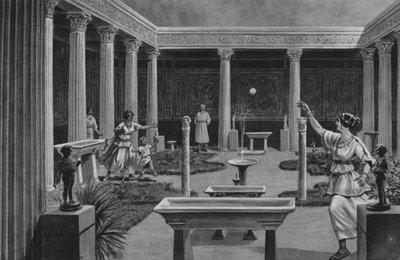 Pompeii: Vettii Evi (lito) by Italian School