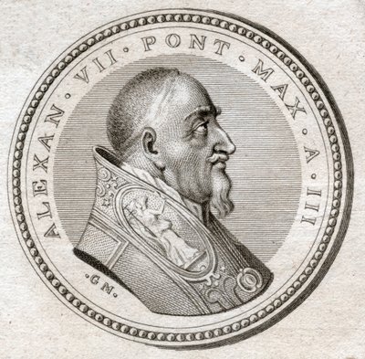 Papa Alexander VII. (oymak by Italian School