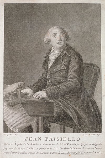 Vincent Aloja tarafından oyulmuş Giovanni Paisiello (1782-1840) portresi by Italian School