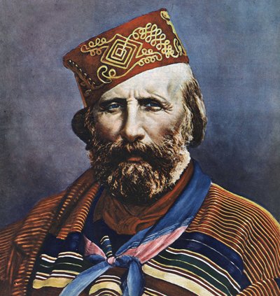 Giuseppe Garibaldi (1807-1882), İtalyan politikacı portresi. by Italian School