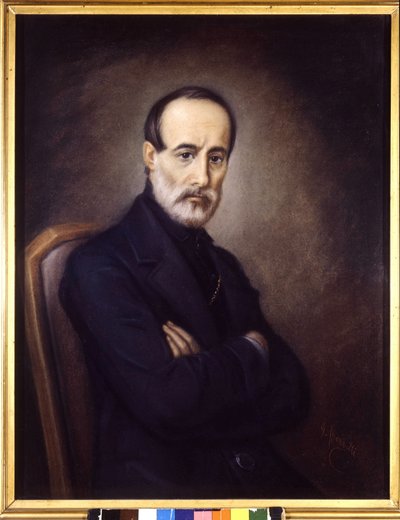 Giuseppe Mazzini'nin Portresi (1805 veya 1808 - 1872). 19. yüzyıl resmi. Risorgimento Müzesi. Milano by Italian School