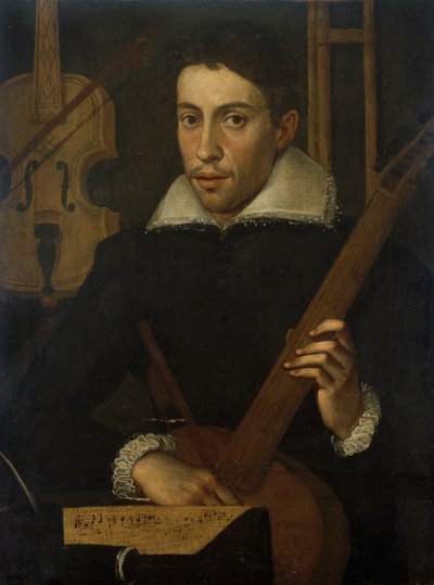 Bir Müzisyen Portresi, c. 1570-1590 by Italian School