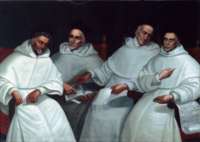 Soruşturmacıların portresi Michele Sasso, Tommaso Novaro, Vincenzo Regitudine, Ambrogio Roggeri Bolonez okulunun resmi. 17. yüzyıl. Taggia, San Domenico Manastırı by Italian School