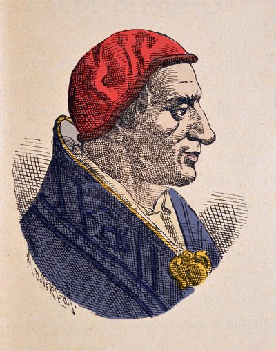 Papa Benoit Ier'in Portresi (Benedict, Benedetto veya Benedictus) (575-579) by Italian School