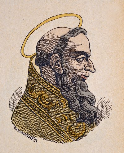 Papa Celestine Ier'in Portresi (Celestine, Celestino veya Celestine I) (422-432) by Italian School