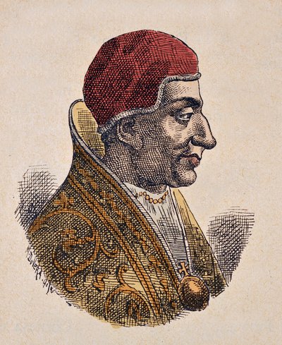 Papa Etienne IV'ün Portresi (Stephen, stefano veya Stephanus) (816-817) by Italian School