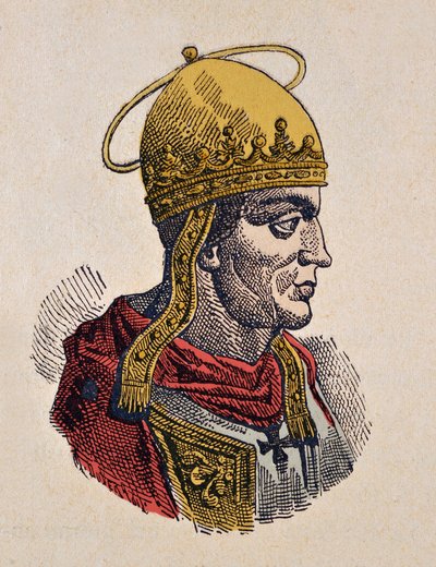 Papa Hilaire'in Portresi (Hilarius veya Hilarus, Hilary veya Ilario) (461-468) by Italian School
