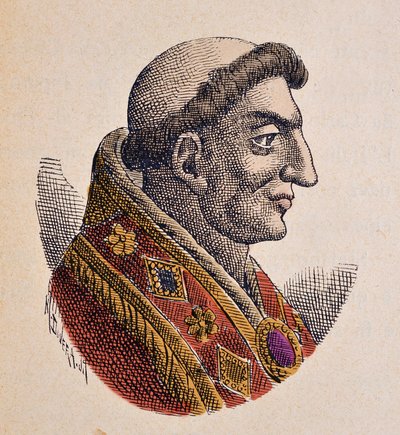 Papa Marin Irishman'in Portresi (Marinus, Marino) (882-884) by Italian School