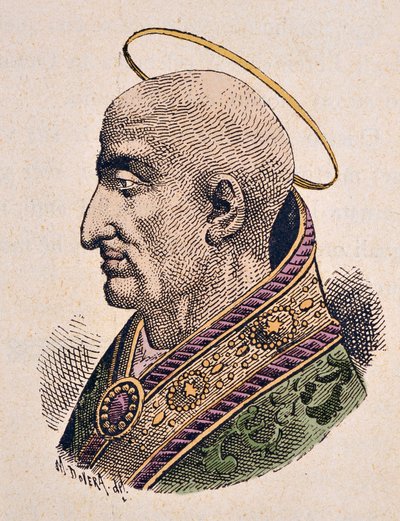 Papa Pie Ier'in Portresi (Pius veya Pio) (yaklaşık 144-155) by Italian School