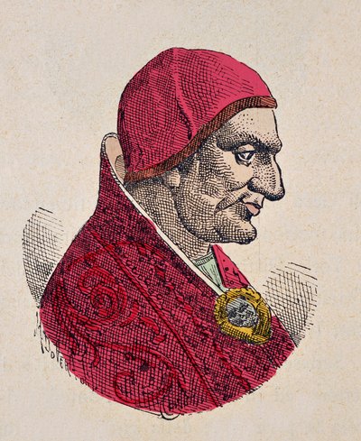Papa Sabinien'in Portresi (Sabinian veya Sabiniano veya Sabinianus) (604-606) by Italian School