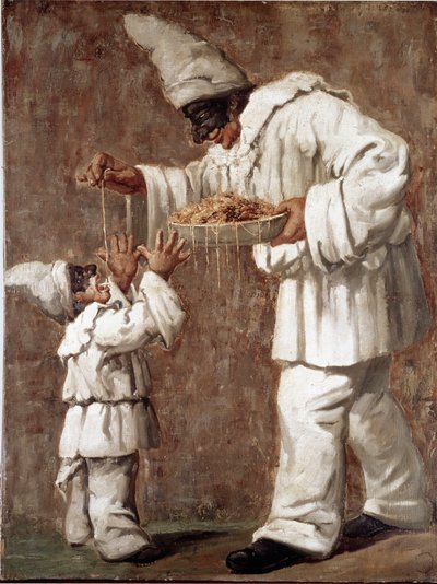 Pulcinella (polichinelle) karakteri commedia dell