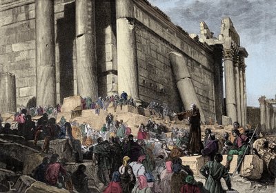 Tahmin sırasında İtalyan siyasi ve dini reformcu Arnaud de Brescia