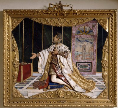 Cosimo II de Medicis (1590-1621) (Cosimo II de Medici), Toskana Büyük Dükü (Medici Cosimo II, Toskana Büyük Dükü) Temsili Yüksek oymalı taşlar, altın ve parlak (Yüksek kabartma) 1617-1624 Floransa , Museo degli Argenti, kedi 486 by Italian School