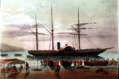 Risorgimento: Giuseppe Garibaldi (1807-1882) ordusunun subayı Giuseppe Missori