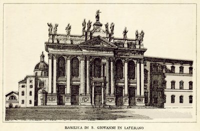 Roma: Aziz John Lateran Bazilikası (lito) by Italian School