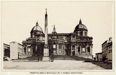 Roma: S Maria Maggiore Bazilikası Tribünü (litho) by Italian School