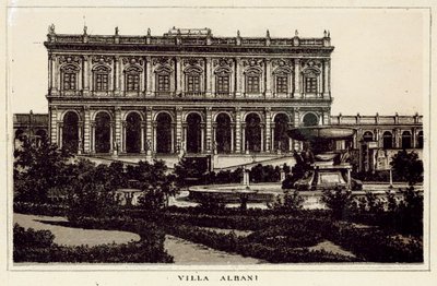Roma: Villa Albani (lito) by Italian School