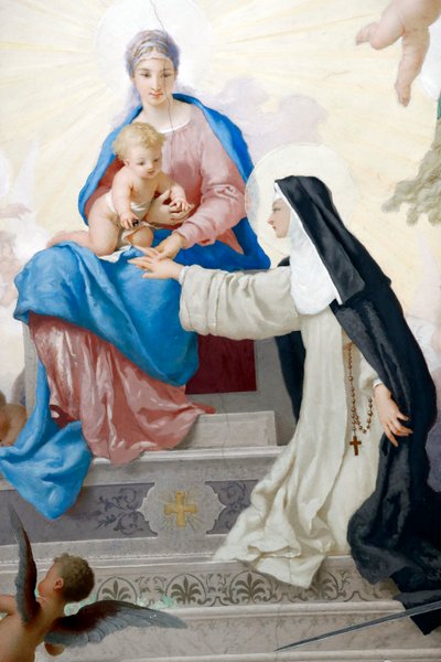 Aziz Catarina Kilisesi (Santa Caterina Kilisesi). Aziz Catarina ve Bakire ve Çocuk. Varazze. İtalya. by Italian School
