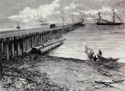 San Leon madeni, Maddalena, Gravür, Sardunya, İtalya için cevher güvertesi by Italian School