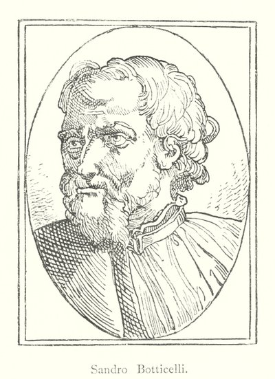 Sandro Botticelli (gravür) by Italian School