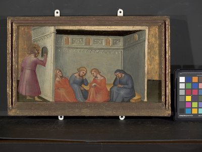 The Legend Of St. Nicholas'tan Sahne (ahşap üzerine tempera ve altın) by Italian School
