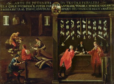 Venedik Tarak Yapımcıları Loncasının İşareti (panel) by Italian School