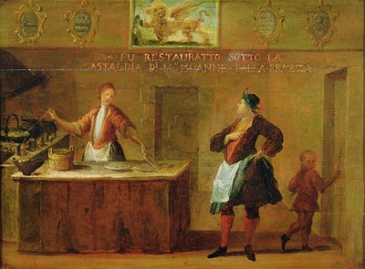 Venedik Pastaneciler Loncasının İşareti (panel) by Italian School