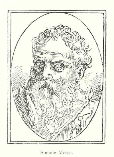 Simone Mosca (gravür) by Italian School
