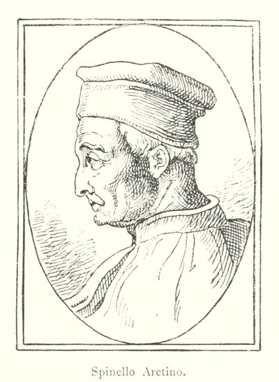 Spinello Aretino (gravür) by Italian School