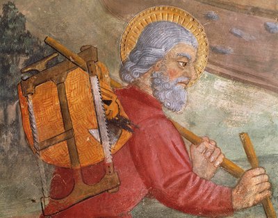 St Joseph, Mısır'a Uçuş'tan detay by Italian School