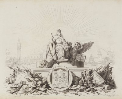 Venedik tarihi (gravür) by Italian School