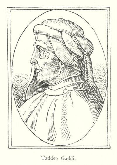 Taddev Gaddi (Gravür) by Italian School