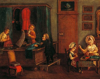 Terzi dükkanı, İtalya by Italian School