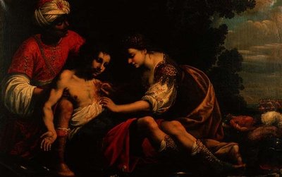 Tancred ve Erminia by Italian School