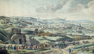Müttefik birliklerin Paris'e saldırısı, Pantin tepelerinden görünüm, 30 Mart by Italian School