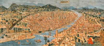Floransa panoramasını gösteren 