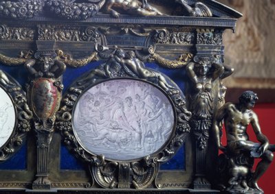 Farnese Sandığı, Sebastiano Sbarri (fl.1548-61) ve Giovanni Bernardo da Castel Bolognese tarafından Bacchus