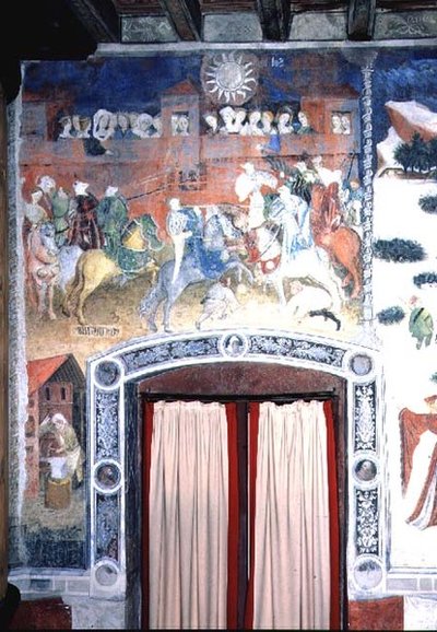 Şubat Ayı, c.1400 (fresk) by Italian School