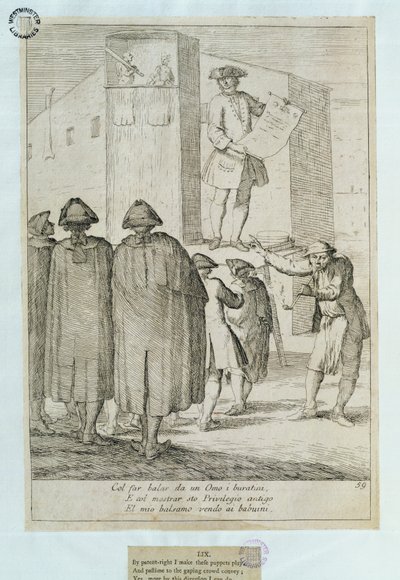 Kuklacı, 1748 by Italian School