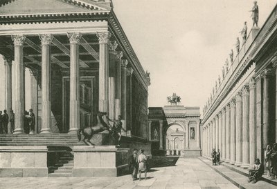 Neşe Tapınağı ve Nero Kemeri oldukları gibi (gravür) by Italian School