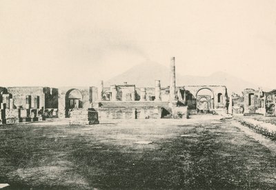 Sivil Forumdaki Jove Tapınağı olduğu gibi (gravür) by Italian School