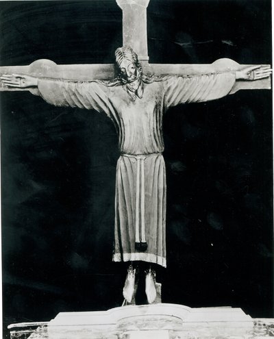 Volto Santo, muhtemelen Nicodemus (fl.1150-66) tarafından başlatıldı (ahşap) by Italian School