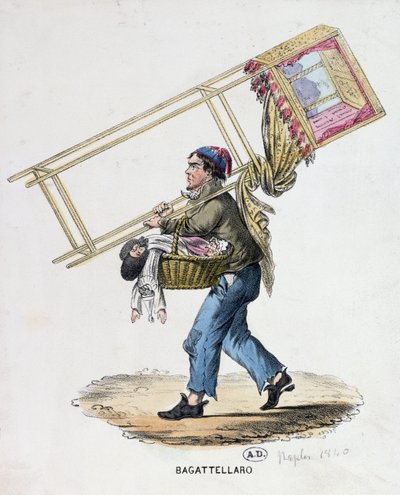Gezgin Kuklacı, 1840 dolayları by Italian School