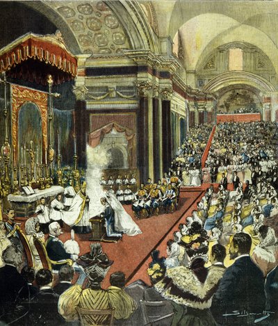 Kral Victor Emmanuel III (Victor-Emmanuel) (Vittorio Emanuele) olacak kişinin 1896 yılında Roma