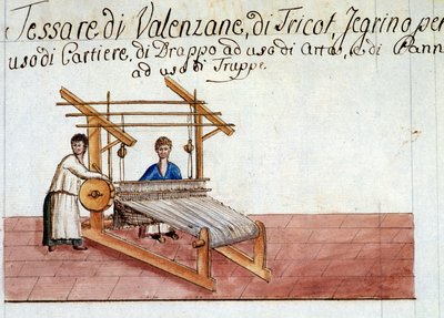 Yün dokuma. 1807. Milano Devlet Arşivleri by Italian School