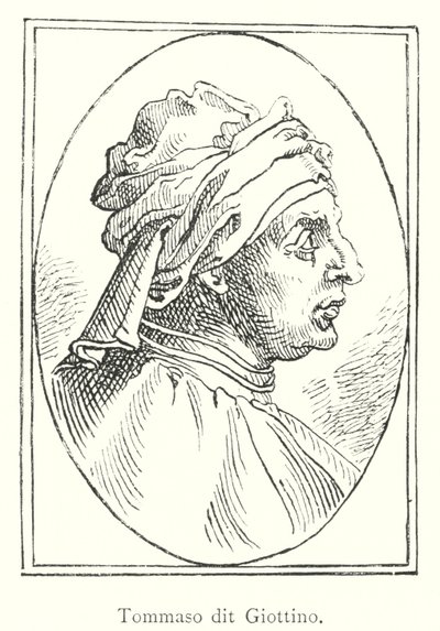 Tommaso dit Giottino (gravür) by Italian School